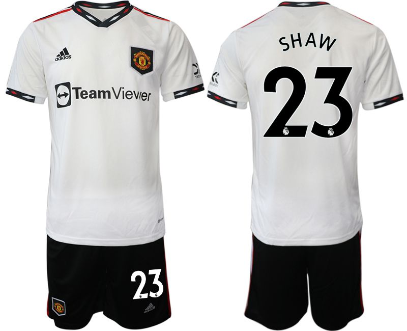 Men 2022-2023 Club Manchester United away white 23 Soccer Jersey